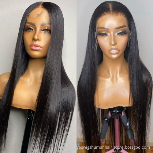 Yeswigs Raw Mink Brazilian 100% Virgin Human Hair Hd Full Transparent Lace Frontal Wig For Black Women Lace Front Wig Human Hair